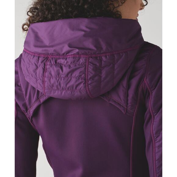 Lululemon First Mile Jacket Darkest Magenta Purple Full Zip Women's Size 2 - Picture 15 of 16